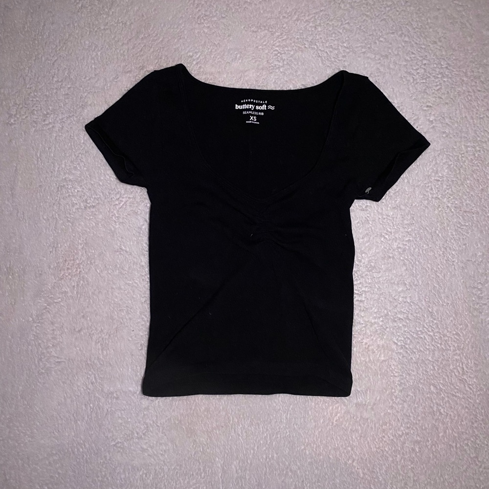 Aeropostale Black Short Sleeve Tee